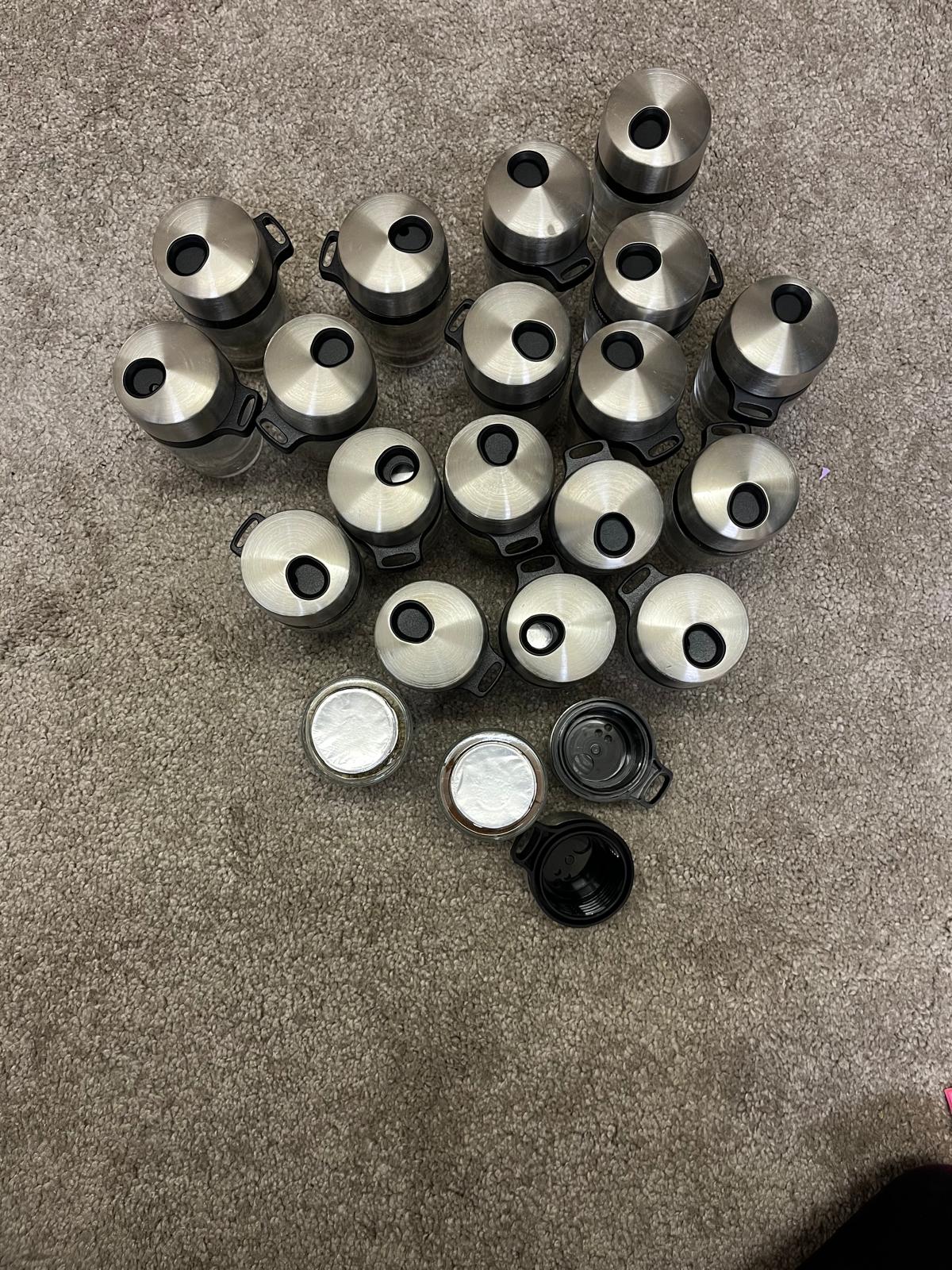 Cole & Mason 20 Jar Spice Rack Carousel Rotating Herb Holder Kitchen Storage - Image 11
