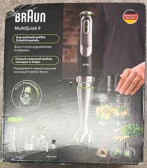 Braun MultiQuick 9 Hand Blender Variable Speed ActiveBlade Mixer Chopper New