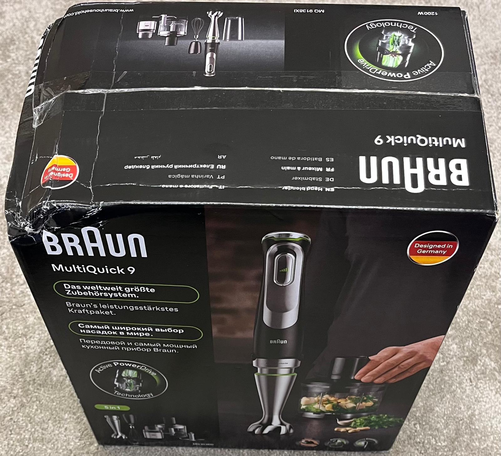 Braun MultiQuick 9 Hand Blender Variable Speed ActiveBlade Mixer Chopper New - Image 6