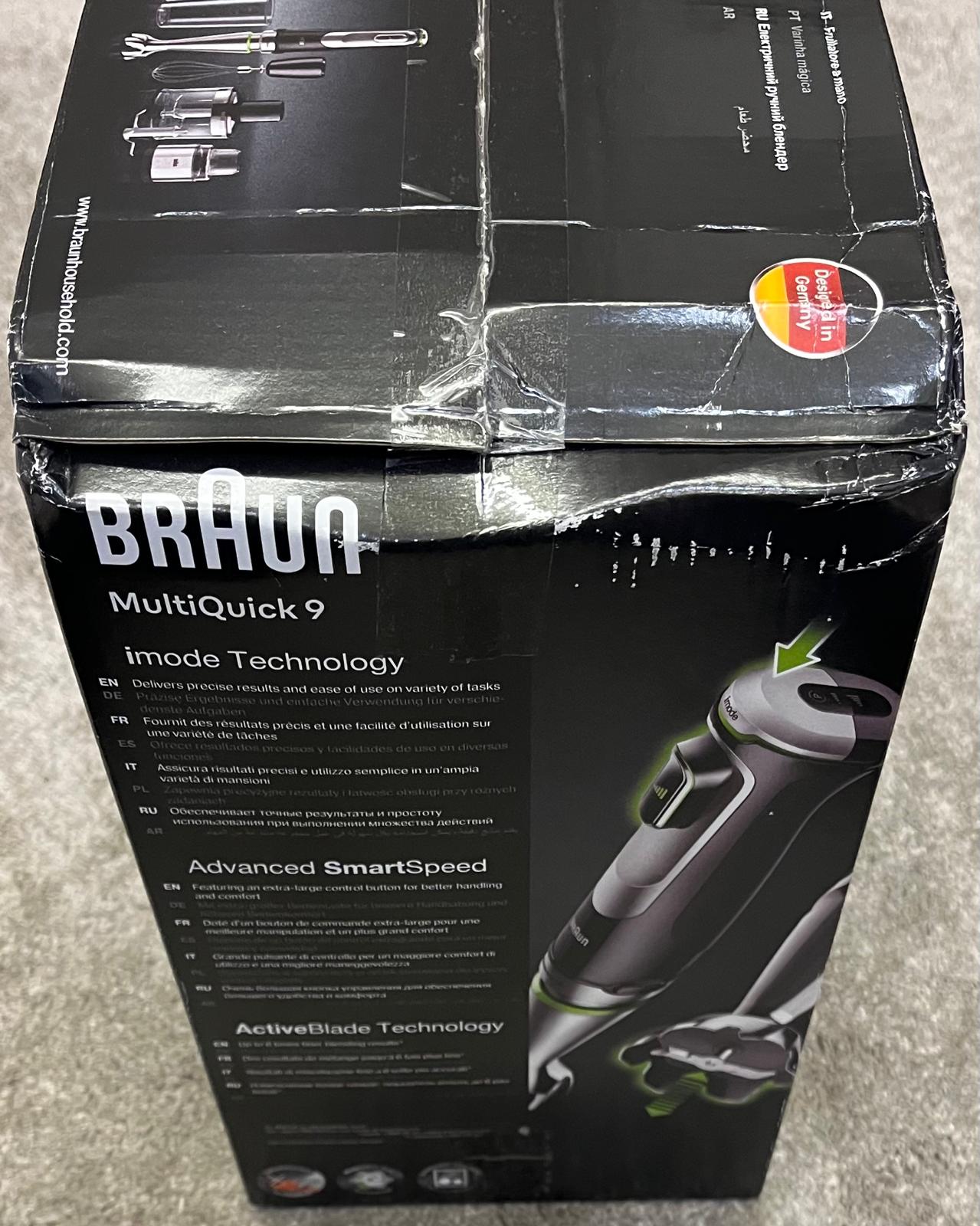 Braun MultiQuick 9 Hand Blender Variable Speed ActiveBlade Mixer Chopper New - Image 7