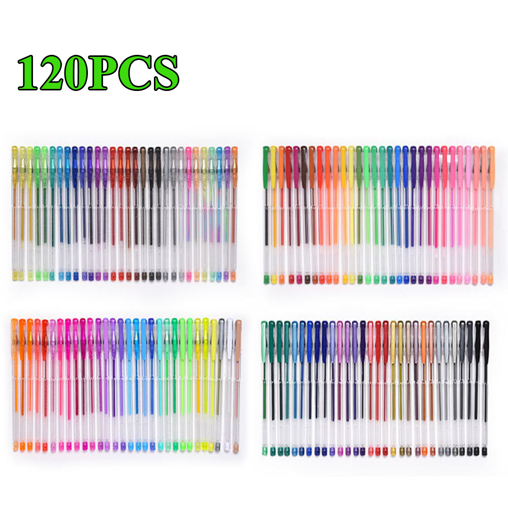 NEW Playkidiz Gel Pens, Fine Point Colored Pens Great - Children and Adult Coloring UK