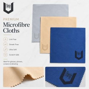 30x30cm microfibre screen cleaning cloth for glasses, phones and tablets