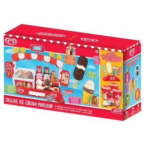 Casdon Walls Deluxe Ice Cream Parlour Playset 65pc Shop Pretend Toy Set