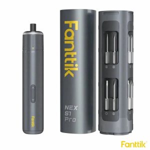 Fanttik S1 Pro Cordless Electric Screwdriver 16-in-1 2000mAh USB-C LED Aluminium