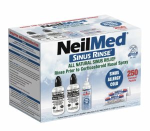 NeilMed Sinus Rinse Value Pack - 2 Bottles & 250 Premixed Saline Packets