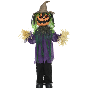 Pumpkin Halloween Animatronic Prop for Indoor Outdoor Decoration