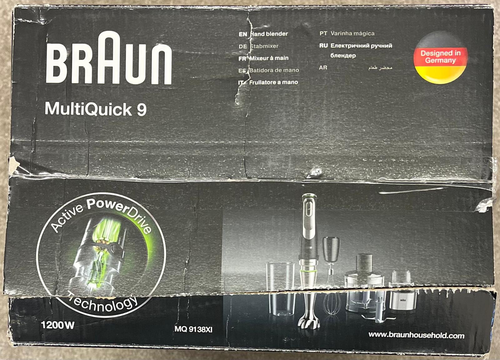 Braun MultiQuick 9138XI 9 Hand Blender Variable Speed ActiveBlade Mixer - Image 4
