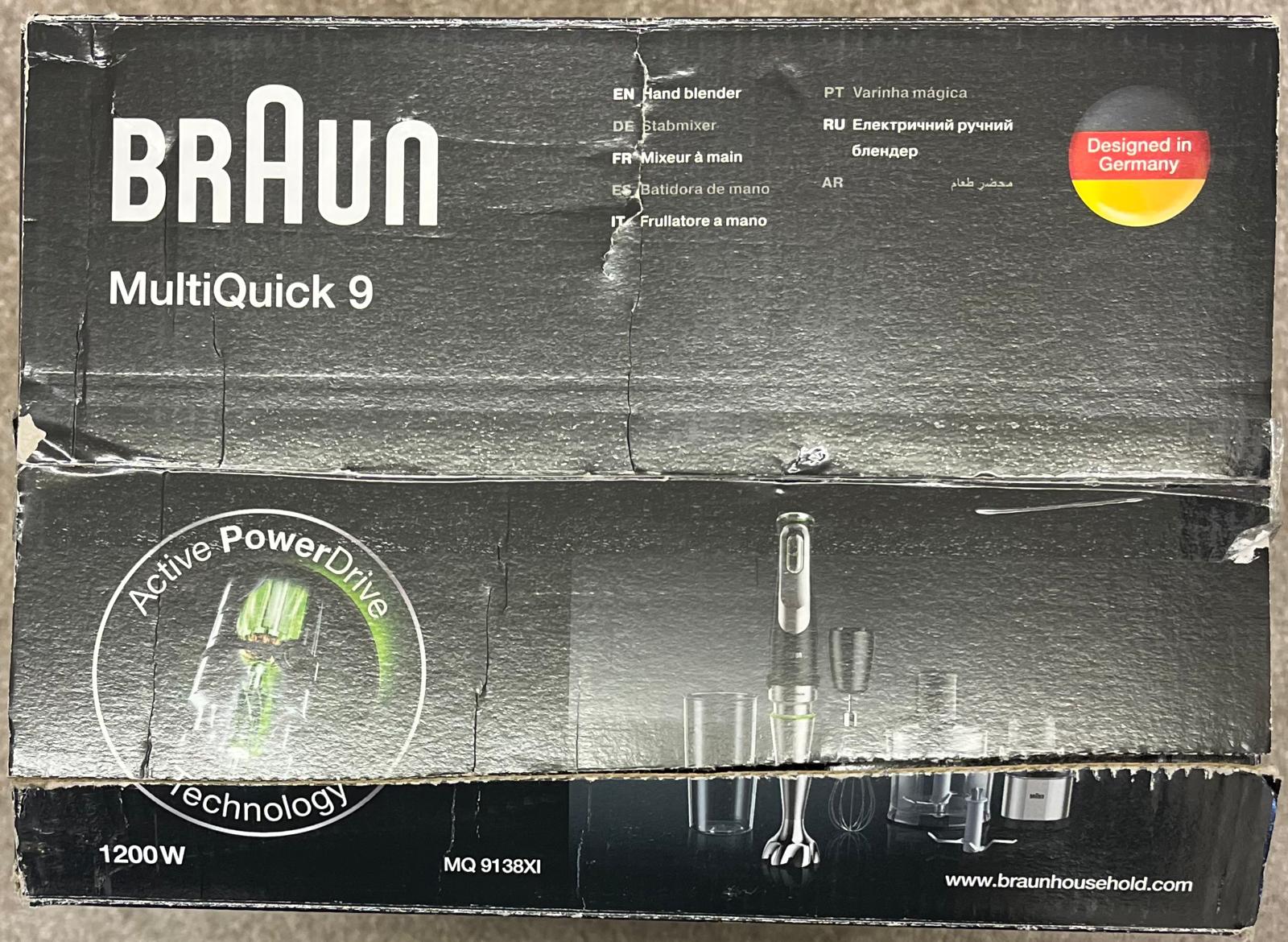 Braun MultiQuick 9138XI 9 Hand Blender Variable Speed ActiveBlade Mixer - Image 5
