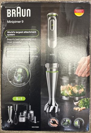 Braun MQ 9 Hand Blender Variable Speed ActiveBlade Mixer Chopper New