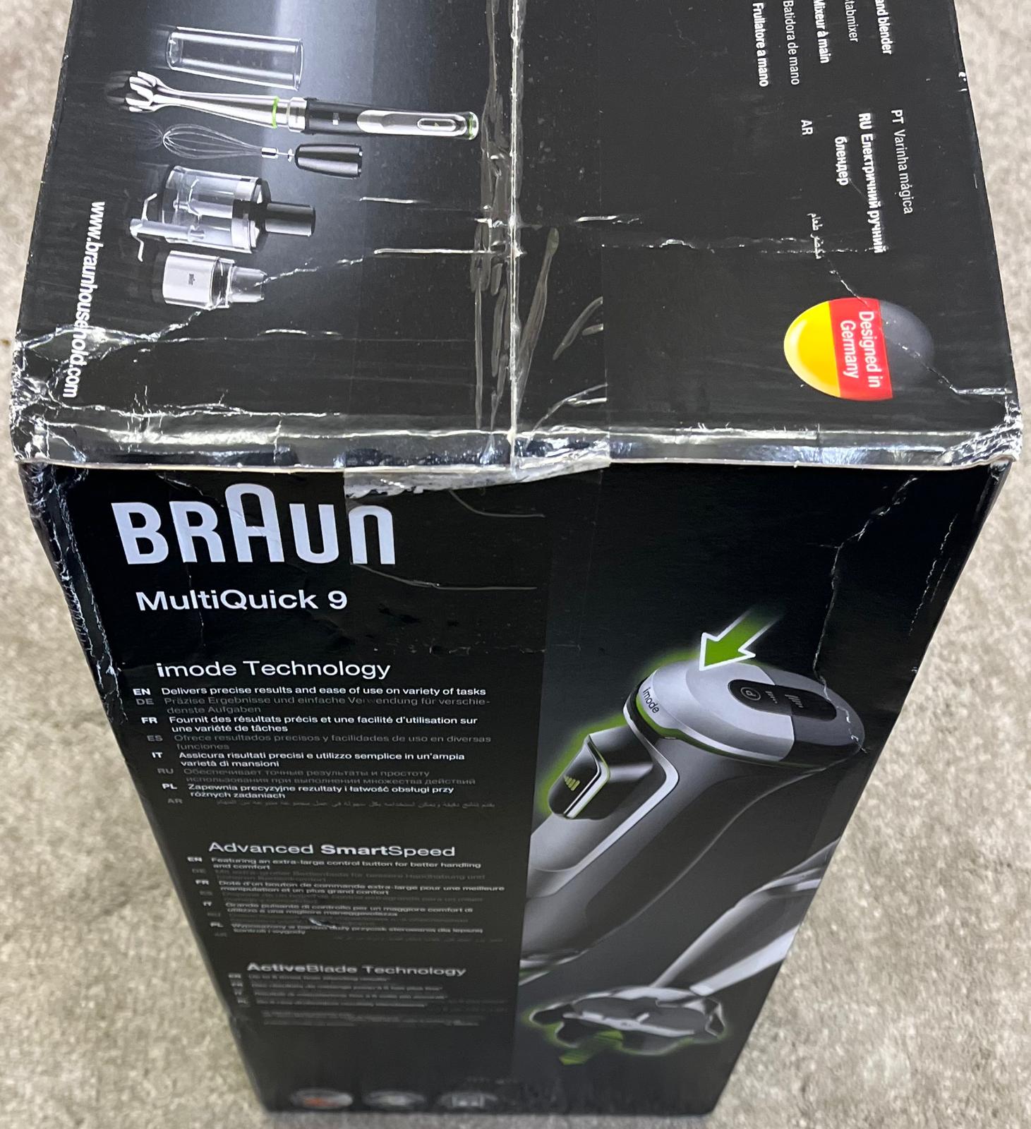Braun MQ 9138XI MultiQuick 9 Hand Blender Variable Speed Mixer Chopper New - Image 5