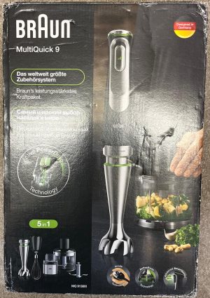 Braun MultiQuick 9 Hand Blender Variable Speed ActiveBlade Mixer Chopper New