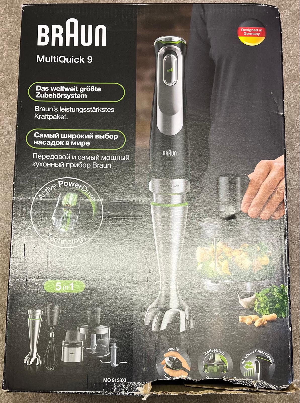 Braun MultiQuick 9 Hand Blender Variable Speed ActiveBlade Mixer Chopper - Image 9