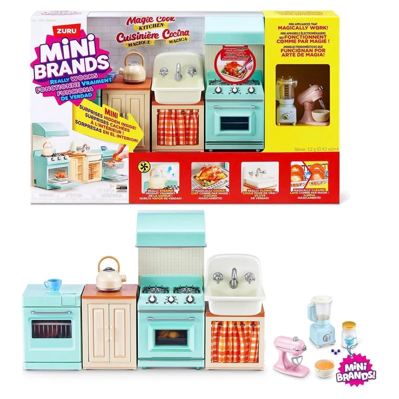 Zuru Mini Brands Magic Cook Kitchen Playset Mixer Blender Slime Set
