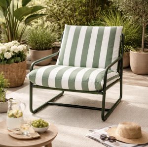 Kettler Cloud Relaxer Garden Chair Forest Green Padded Outdoor Patio Lounge Seat